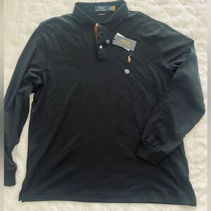 Polo by Ralph Lauren Black Long Sleeve Polo Shirt